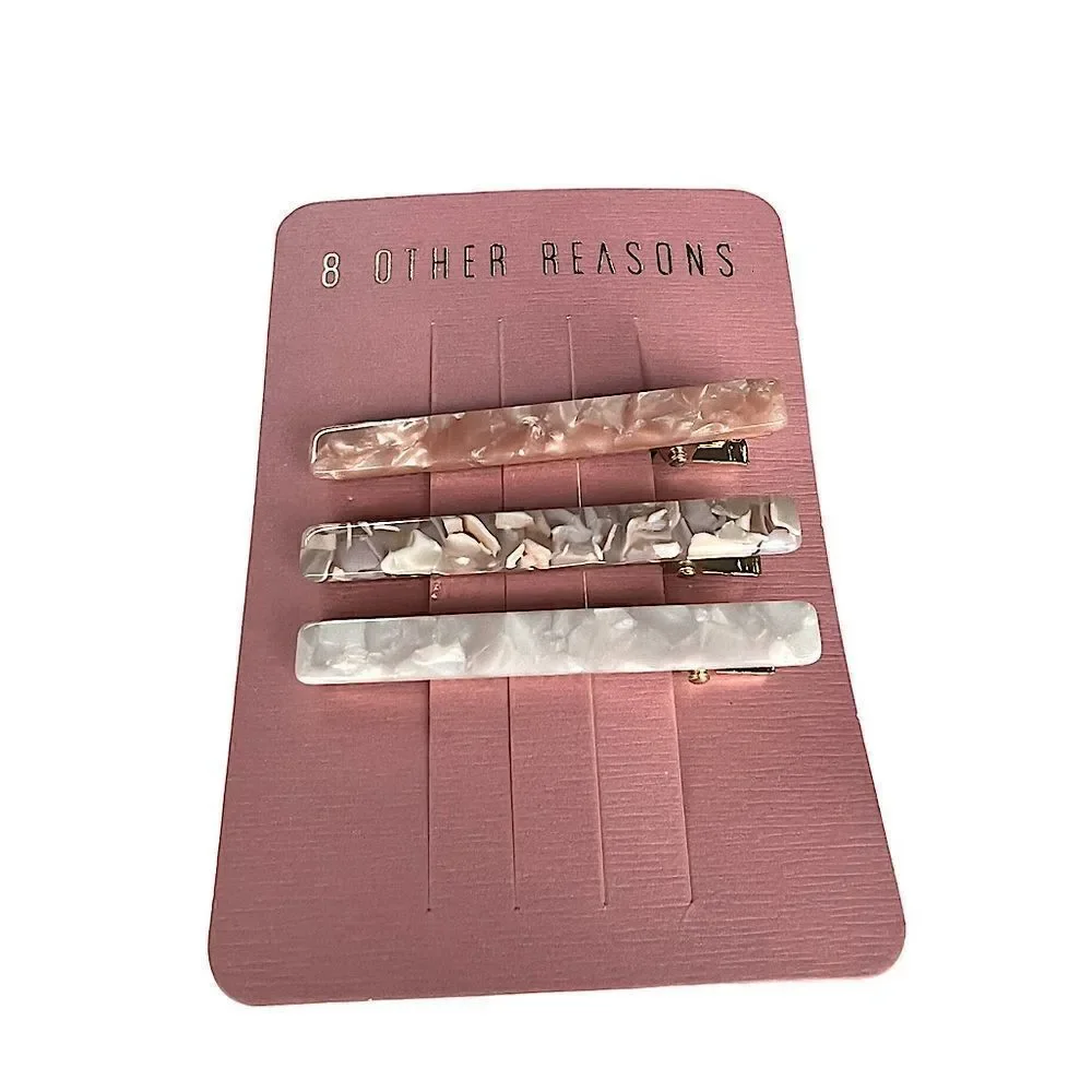 8 Other Reasons Resin Barrette NWT